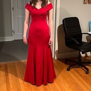 Red prom dress